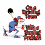 on drinking team with bowling problem cut outs