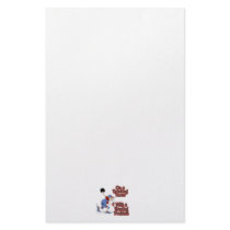 on drinking team with bowling problem custom stationery