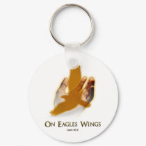 On Eagles Wings keychains