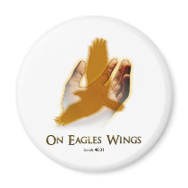On Eagles Wings magnets by Boehm_graphics On Eagles Wings magnets