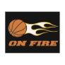 On Fire Basketball Post Cards