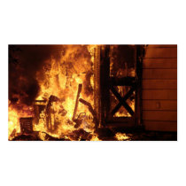 On Fire Business Card Template