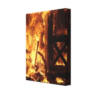 On Fire wrappedcanvas