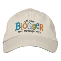 On Line Blogger Personalize Embroidery Hat Embroidered Hat
