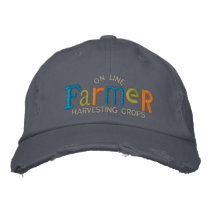 On Line Farmer Personalize Embroidery Hat Embroidered Hat