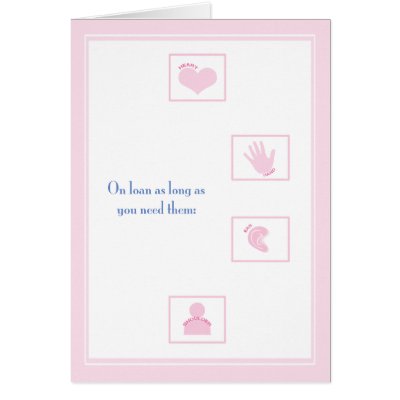 © On loan as long as... Greeting Card by WRITEHOPE