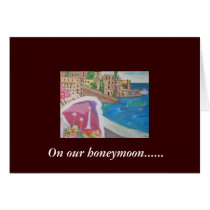 On our honeymoon Card