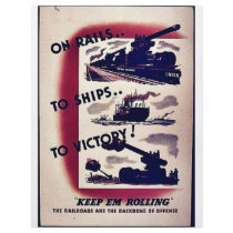 On Rails To Ships To Victory! flyers