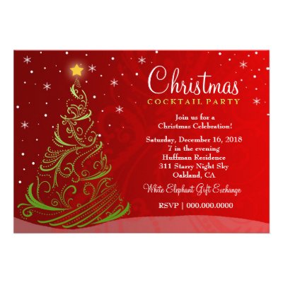 ON SALE! 311-Starry Night Christmas Invite