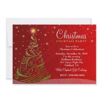 ON SALE! 311-Starry Night Christmas Invite