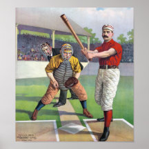 ***ON SALE***BATTER UP VINTAGE BASEBALL PRINT