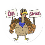 On Strike - Talking Turkey Stickers