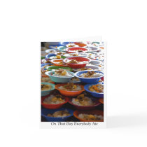 "On That Day Everybody Ate" Card