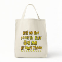 On the 7th Day God Did an Easy Three Running Humor Canvas Bags