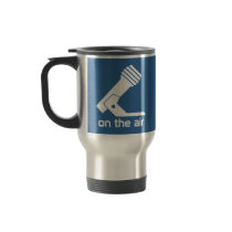 On The Air Travel Mug (Blue) by hitthepost On The Air Travel Mug (Blue)