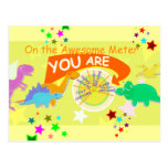 On the Awesome Meter You Are Amazingly Awesome Postcards
