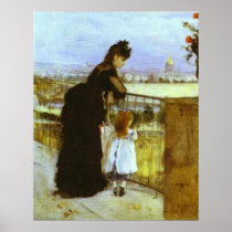 On The Balcony Print