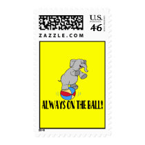 On The Ball Elephant Stamps