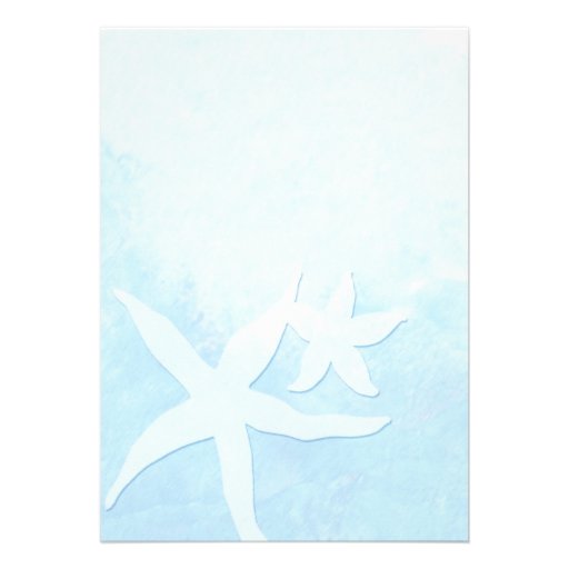 On the Beach Airmail Oceanfront Wedding Invitation