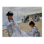 On the Beach at Trouville, Claude Monet Post Cards