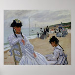 On the Beach at Trouville, Claude Monet Posters