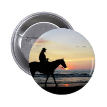 On The Beach Pinback Button