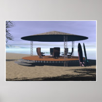 On The Beach Print