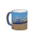 On the Beach Santa Monica, California mug