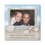 On the Beach Seashell & Photo Save the Date Magnet