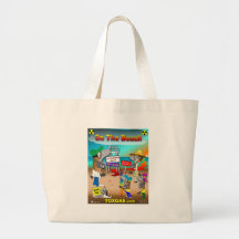 On the Beach Tote Bags