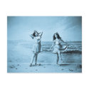 On The Beach vintage 1902 postcards