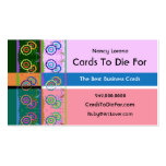On The Border - Lilac and Pink Business Cards