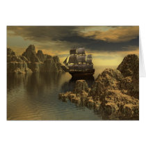 On The Casperian Sea -Ship, Boat cards