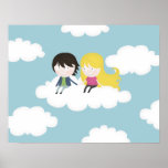 On the clouds print