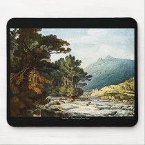 On The Dart Watercolor Painting PC Mac Mousepad mousepads