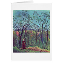On The Edge By Henri Rousseau Card