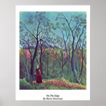 On The Edge By Henri Rousseau Poster