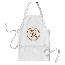 On The Eighth Day God Created Coffee Apron