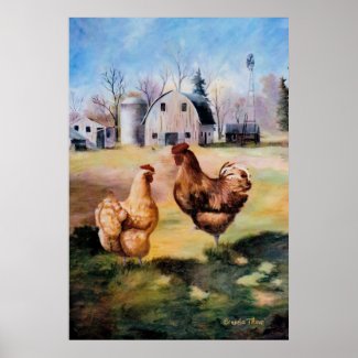 On the Farm Poster Print print