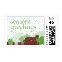 On the Farm Winter Postage
