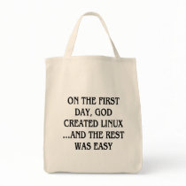 On the first day, God created Linux...and the rest bags