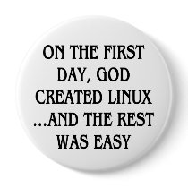 On the first day, God created Linux...and the rest buttons