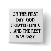 On the first day, God created Linux...and the rest buttons