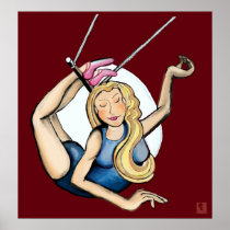 On the flying trapeze print