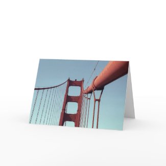 On The Golden Gate Bridge card