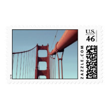 On The Golden Gate Bridge – Medium Stamps