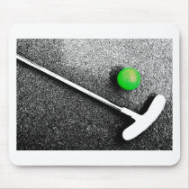 on the green mousepads