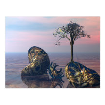 On the infinite 3D fractal plane Postcards