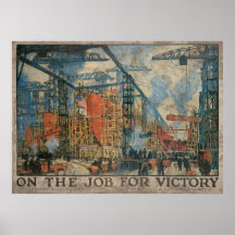 On The Job For Victory Print