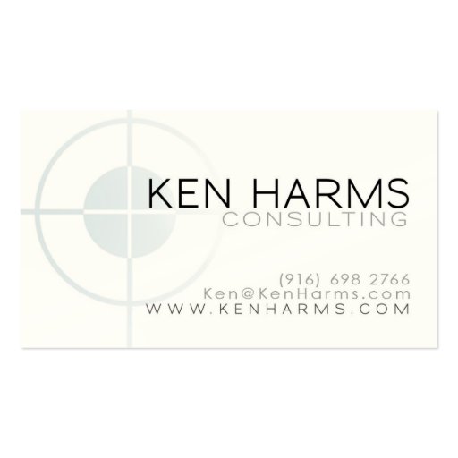 On The Mark card Business Card